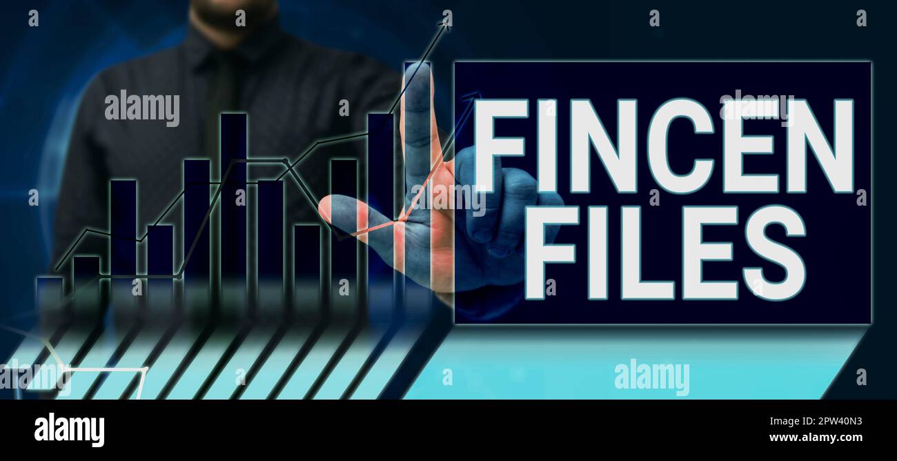 Hand writing sign Fincen Files, Internet Concept Transactions in ...