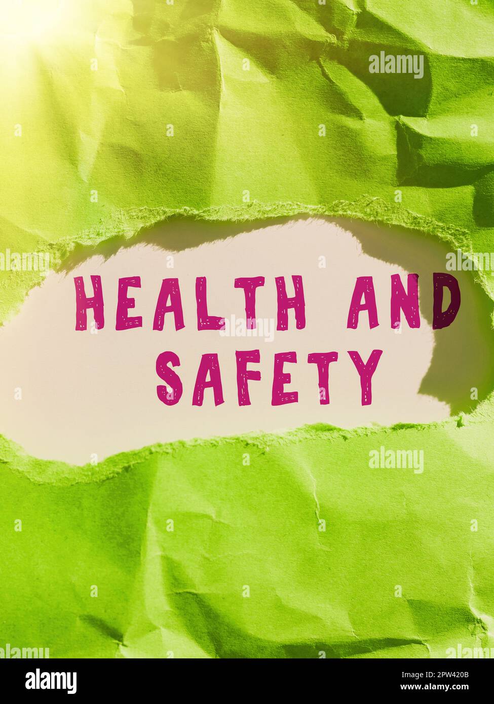 Sign displaying Health And Safety, Business approach Taking the