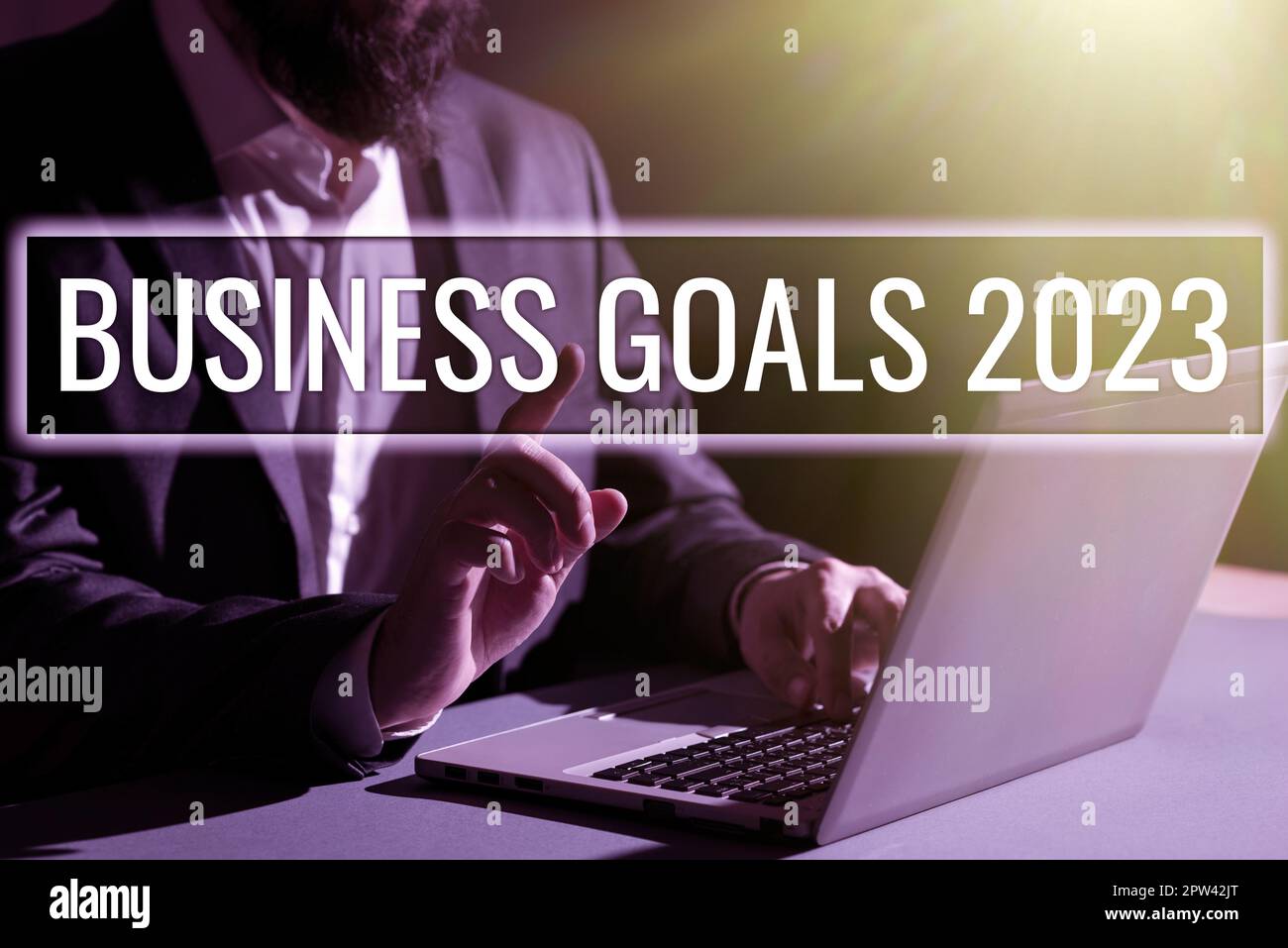 Sign displaying Business Goals 2023, Word for Advanced Capabilities