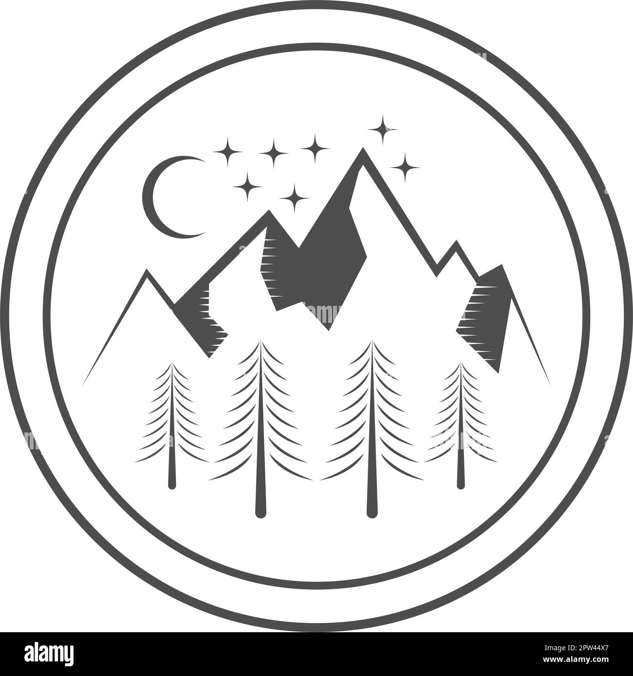 Mountain logo icon design Stock Vector