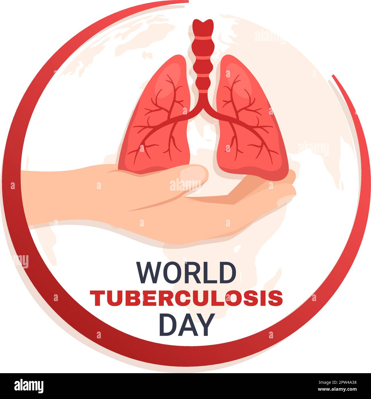 World Tuberculosis Day on March 24 Illustration with Pictures of the