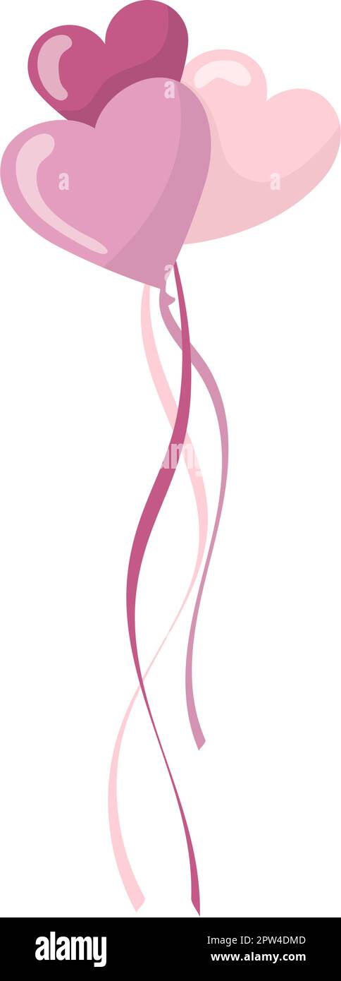 Pink Heart Shape Balloon Stock Vector Image & Art - Alamy