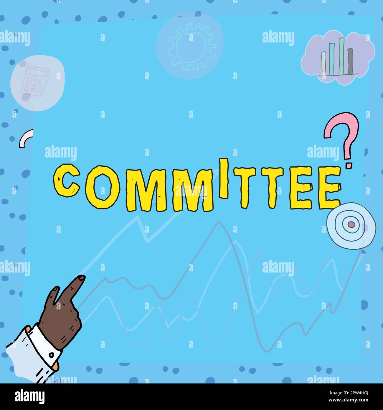Activity Committee Sign Text sign showing Committee, Business idea Group of people appointed ...