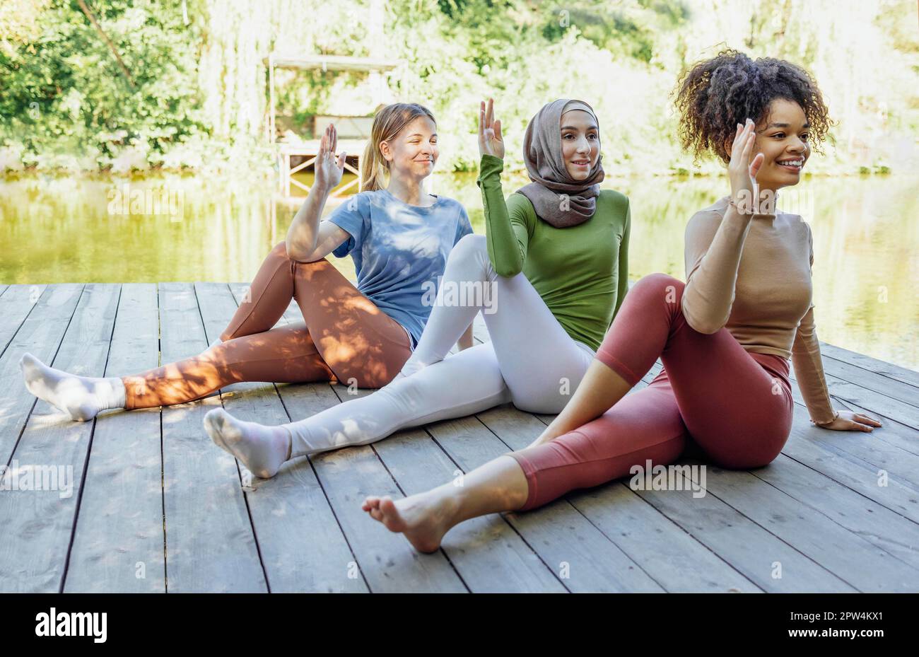African american fitness group hi-res stock photography and images - Alamy