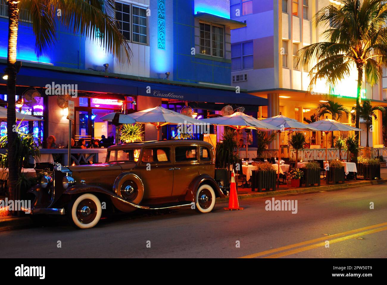 Timeless Nightlife in Miami Beach Stock Photo Alamy
