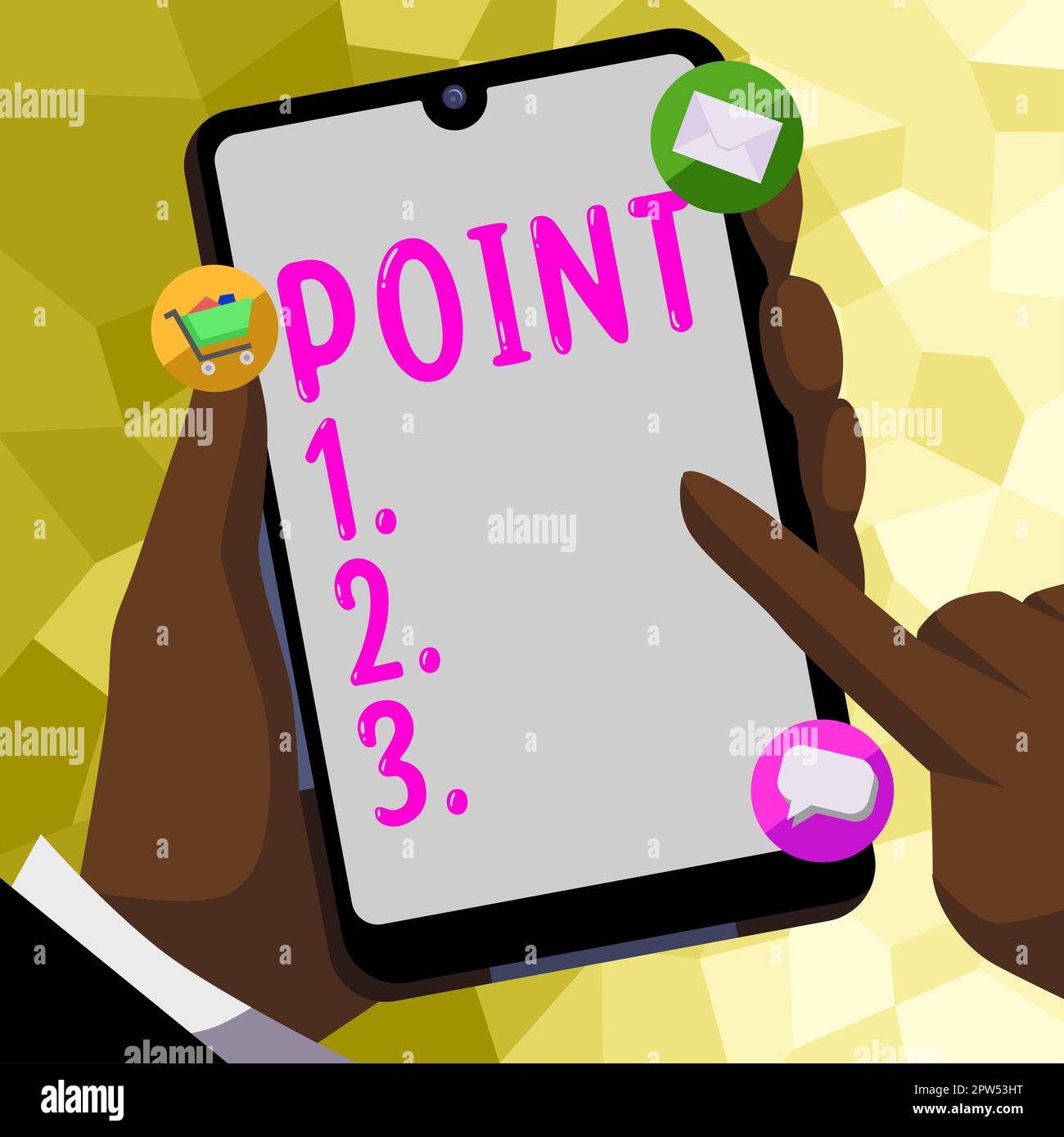 Point A Sharp End Sign displaying Point, Business approach dot or other punctuation mark ...