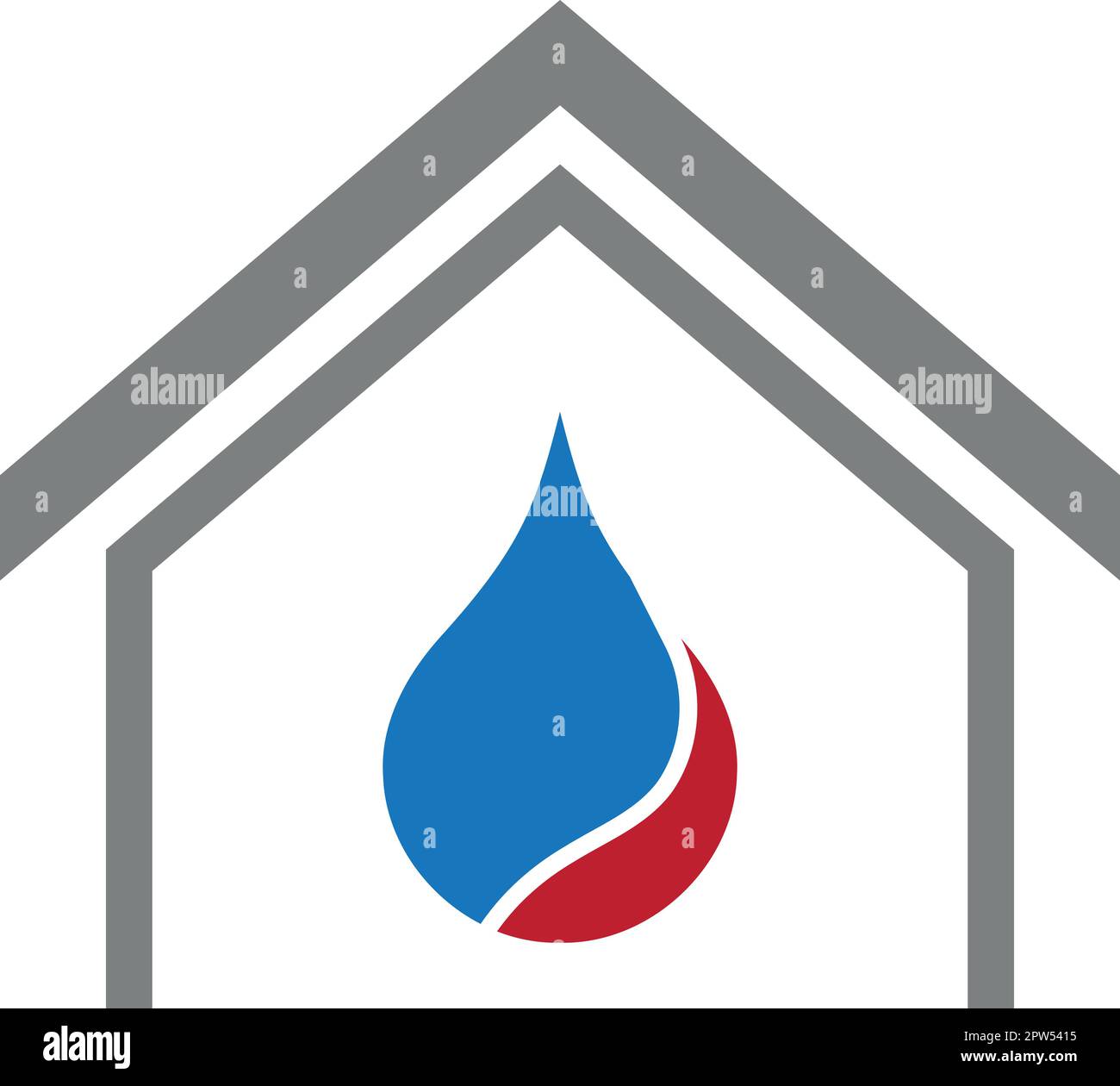fire, flame, waterdrop, water, plumber, logo, background Stock Vector