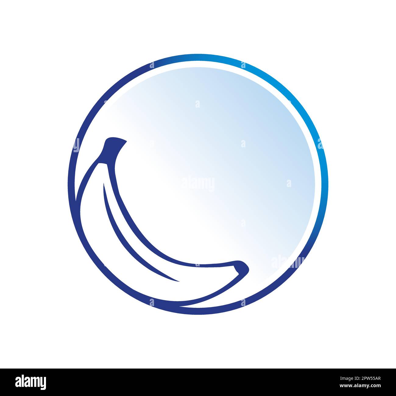 Banana Logo Circle Vector icon Stock Vector Image & Art - Alamy