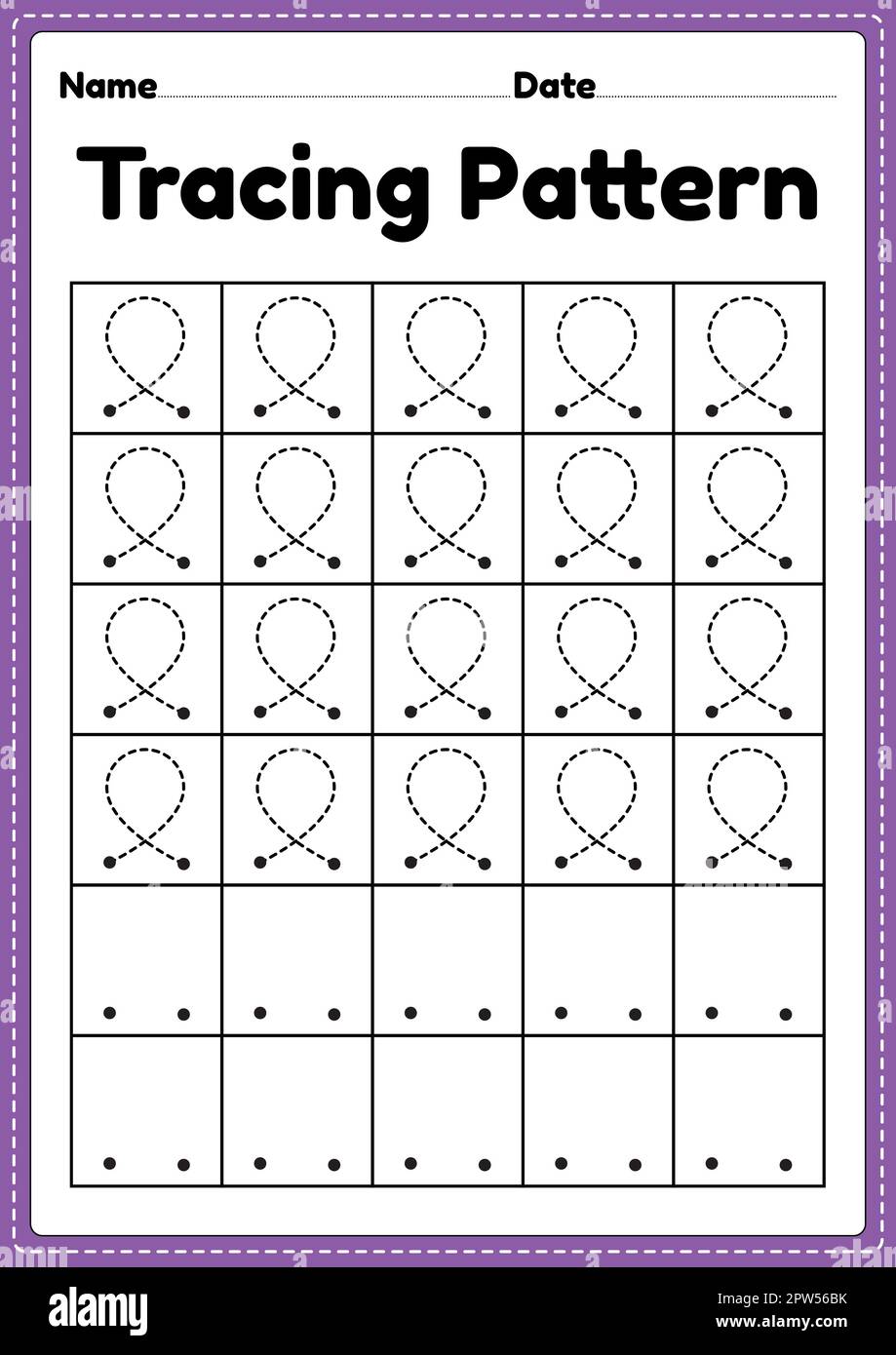 Line Tracing Worksheets - Handwriting Practice for Kids