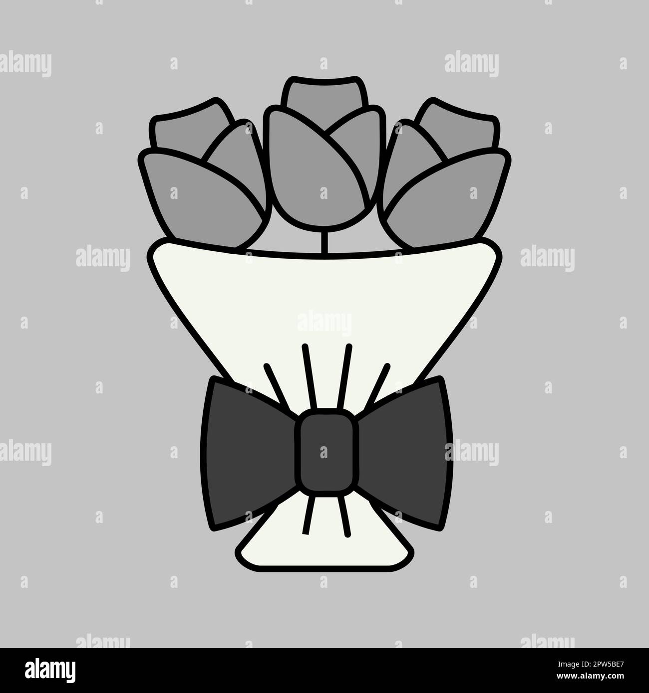 Red roses bouquet vector glyph icon Stock Vector Image & Art - Alamy