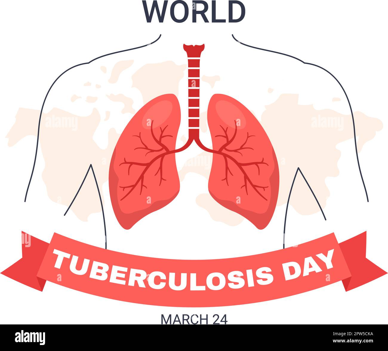 World Tuberculosis Day on March 24 Illustration with Pictures of the