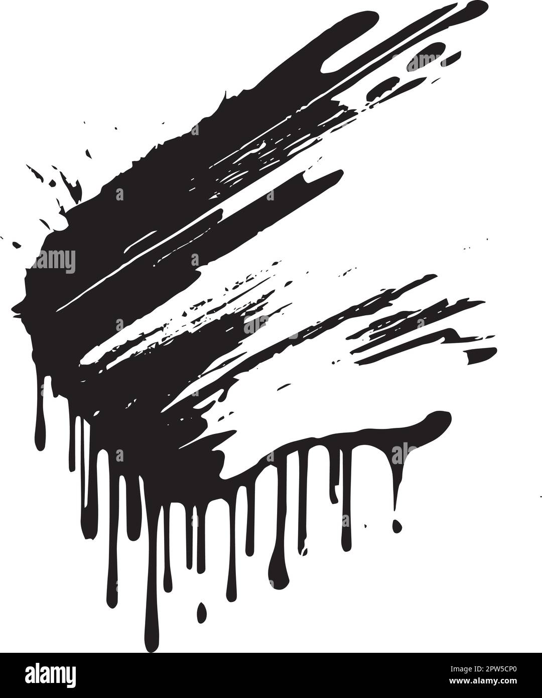 Splated Ink Vector Splattered ink technique Stock Vector Images - Alamy