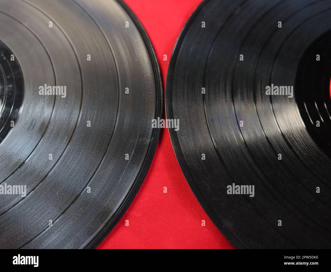 vinyl records old music format turntables long play Stock Photo Alamy