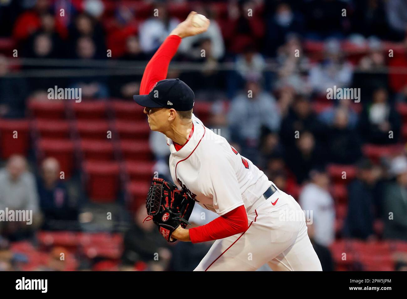 Boston Red Sox's Nick Pivetta pitches during the first inning of a baseball  game against the Oakland Athletics, Tuesday, June 14, 2022, in Boston. (AP  Photo/Michael Dwyer Stock Photo - Alamy