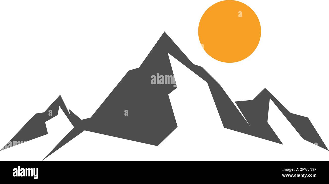 Mountain logo icon design Stock Vector