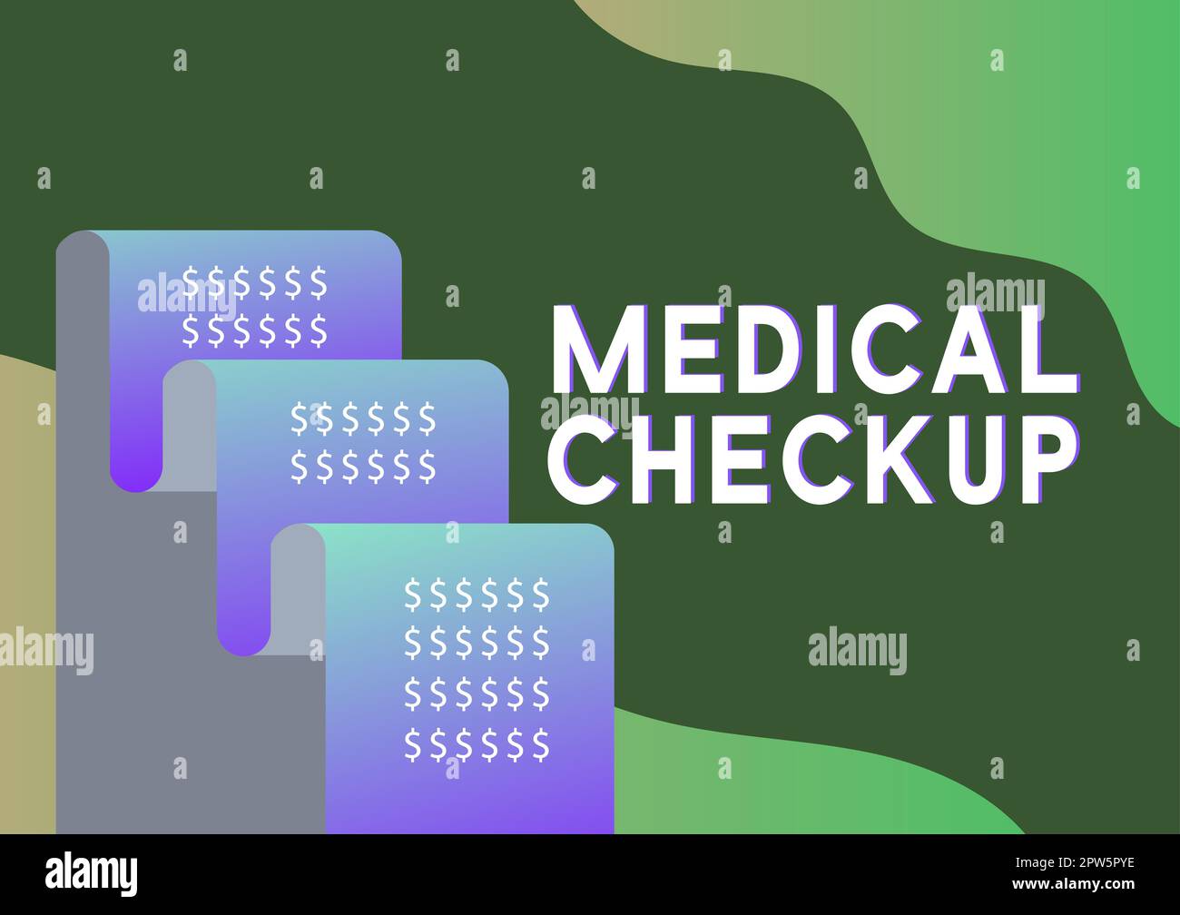 Handwriting text Medical Checkup, Concept meaning medical examination