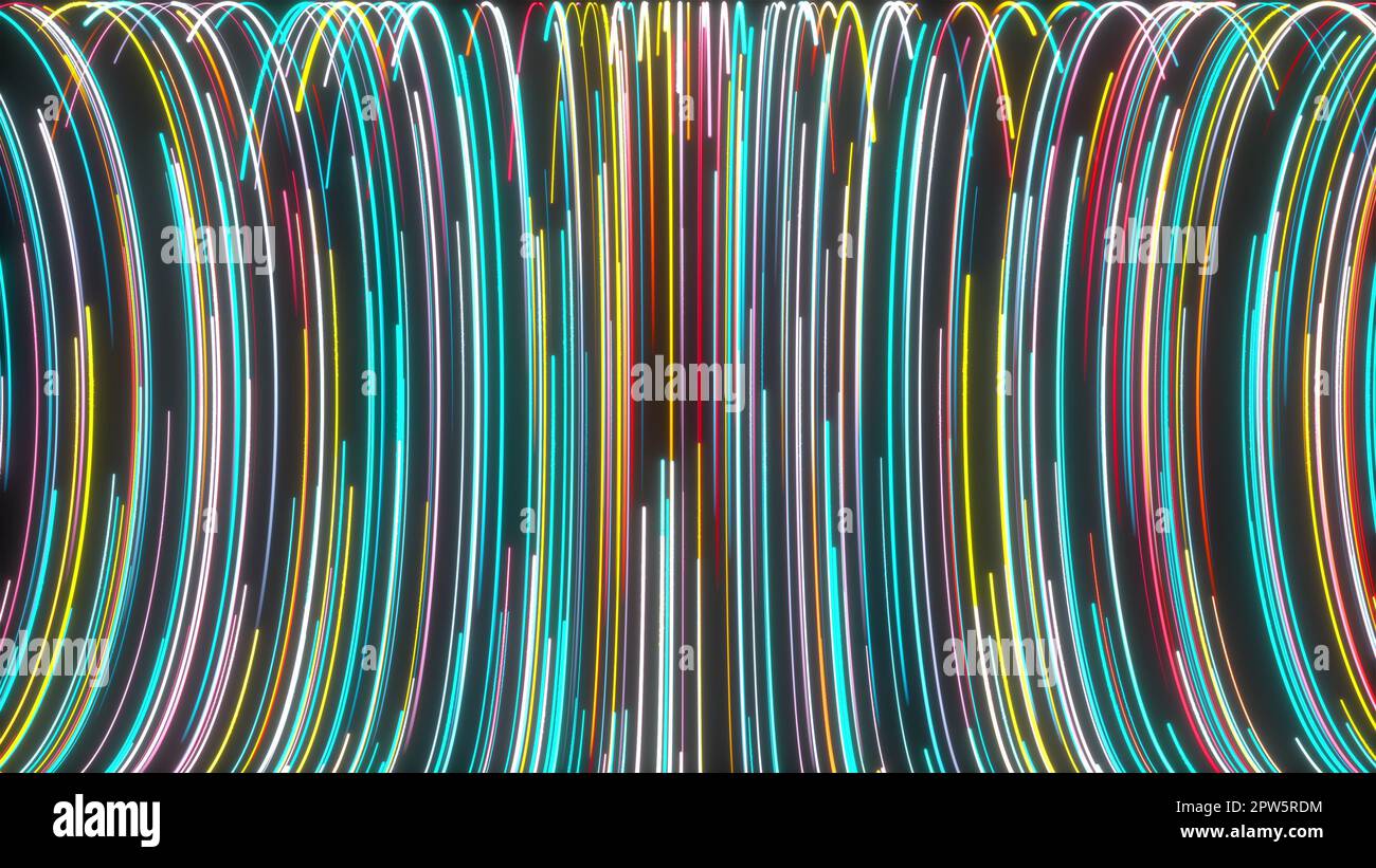 Flow lines. Computer generated 3d render Stock Photo - Alamy