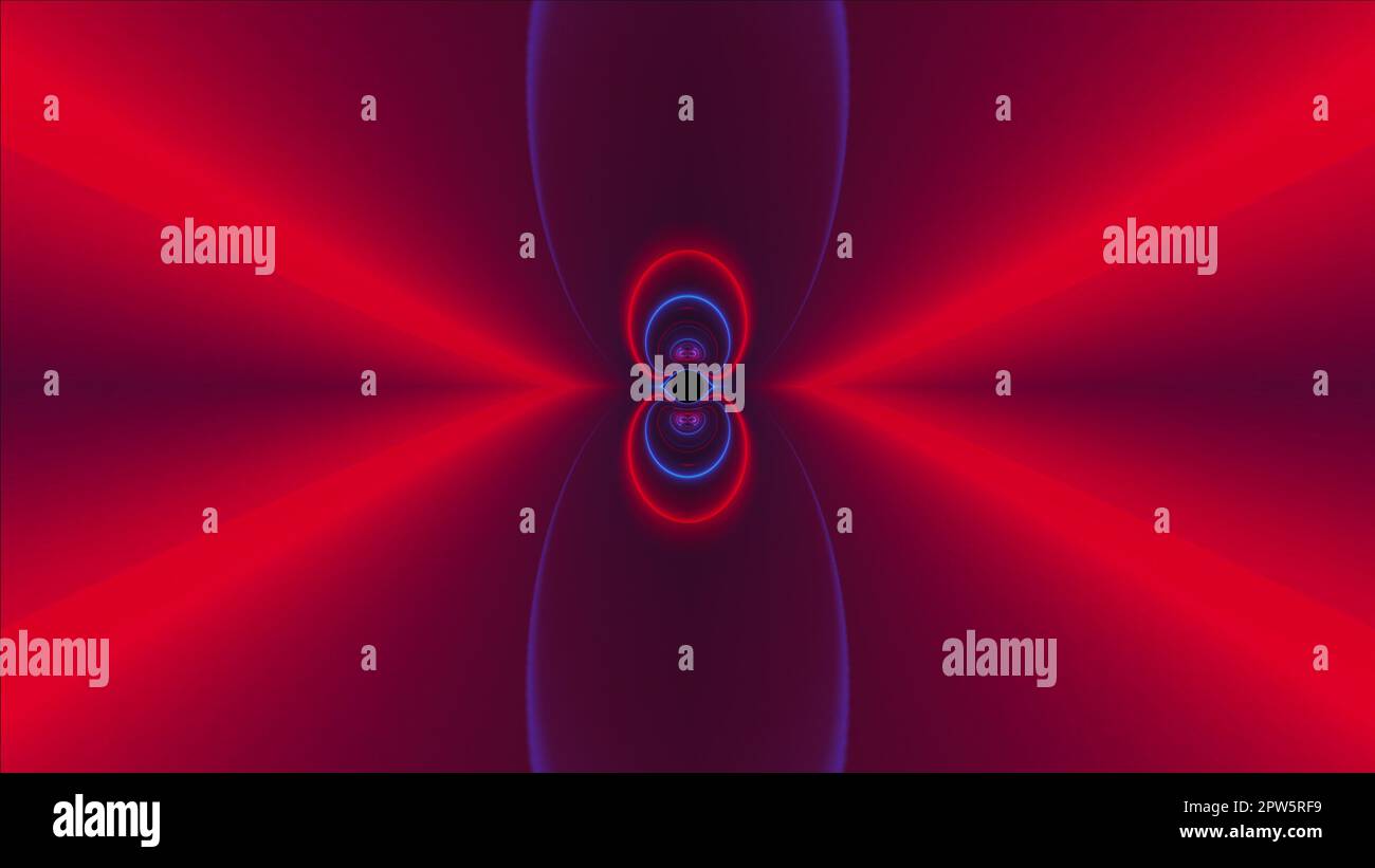 Neon tunnel. Computer generated 3d render Stock Photo - Alamy
