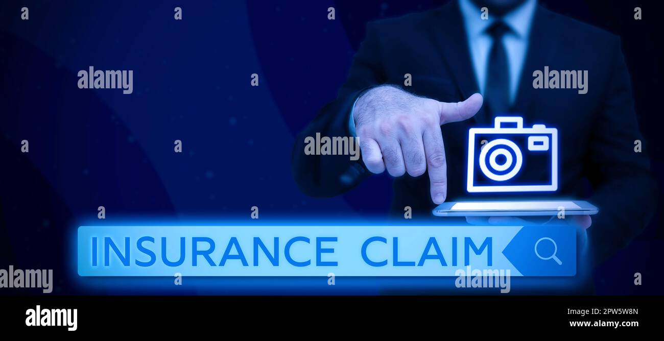 Conceptual caption Insurance Claim, Conceptual photo coverage or