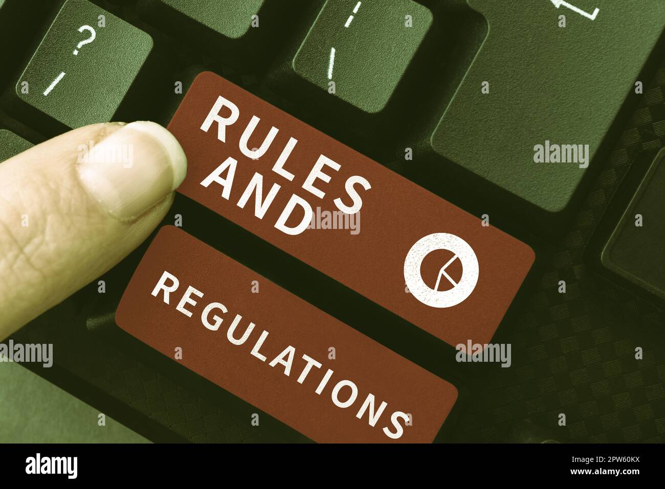 Text sign showing Rules And Regulations, Concept meaning guidelines to