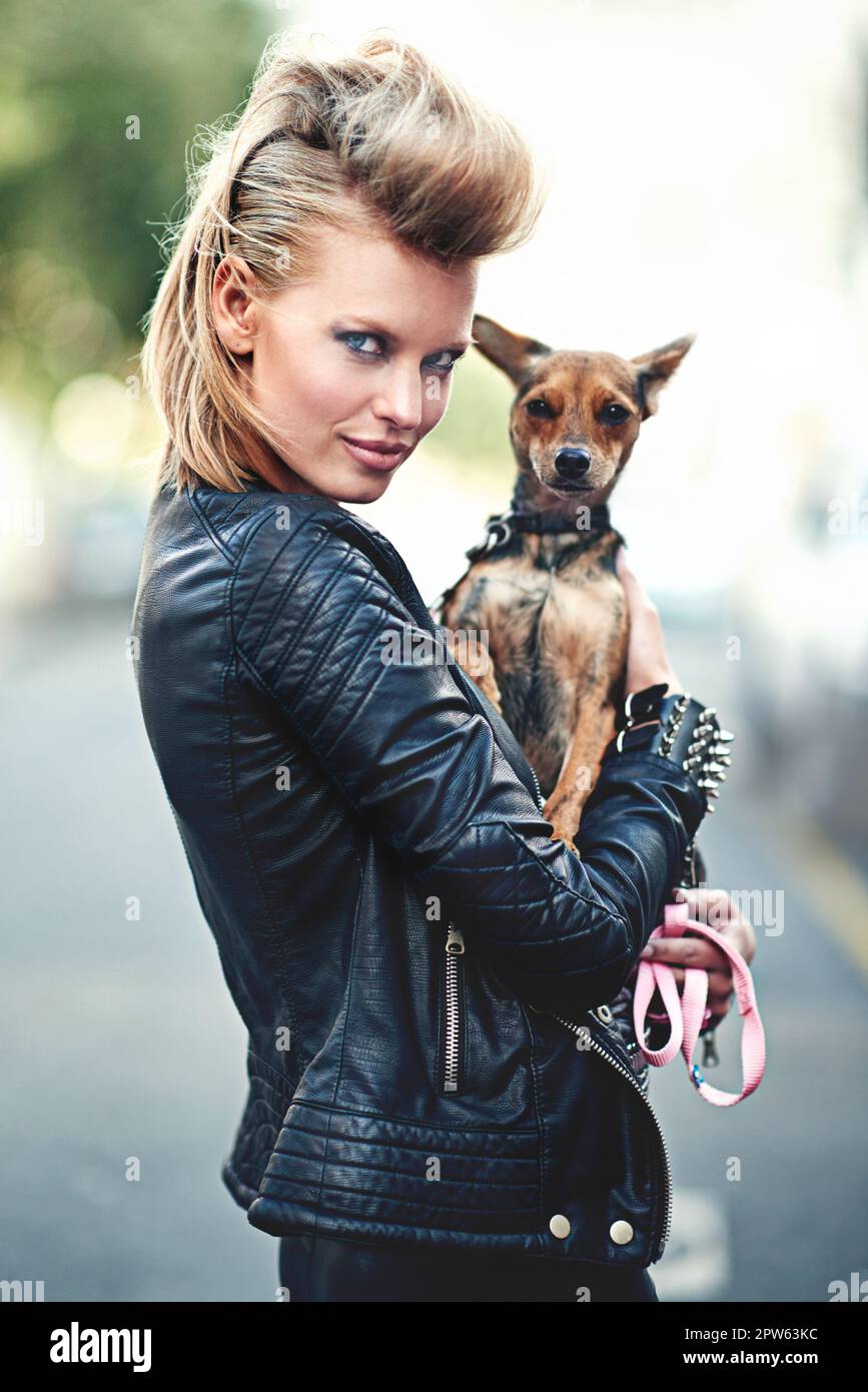 Chihuahua leather cheap jacket