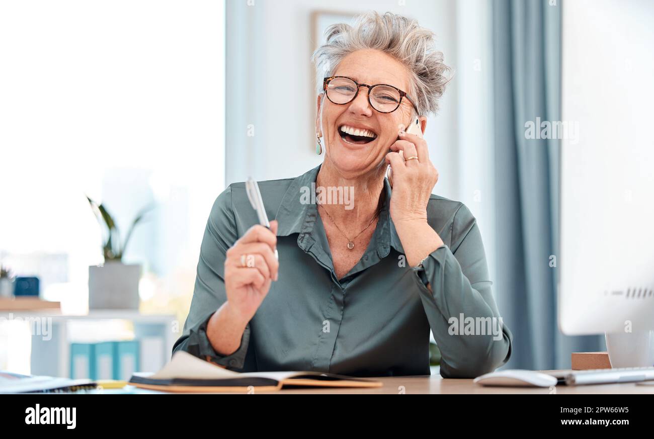 Business phone call, networking and woman planning, communication notes