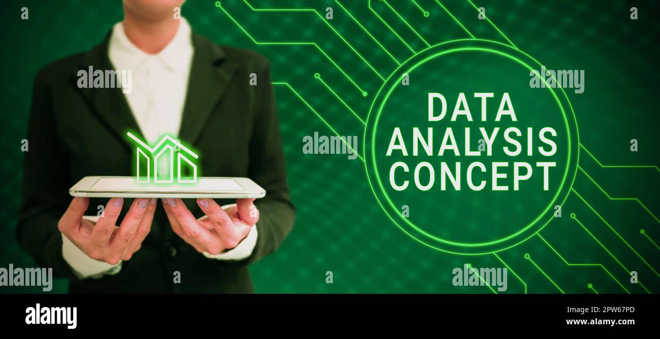 Writing displaying text Data Analysis Concept, Word Written on evaluating data using analytical and logical reasoning Stock Photo