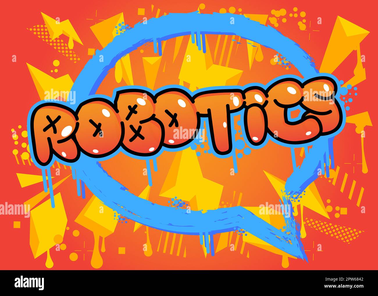 Robotics. Graffiti tag Stock Vector Image & Art Alamy