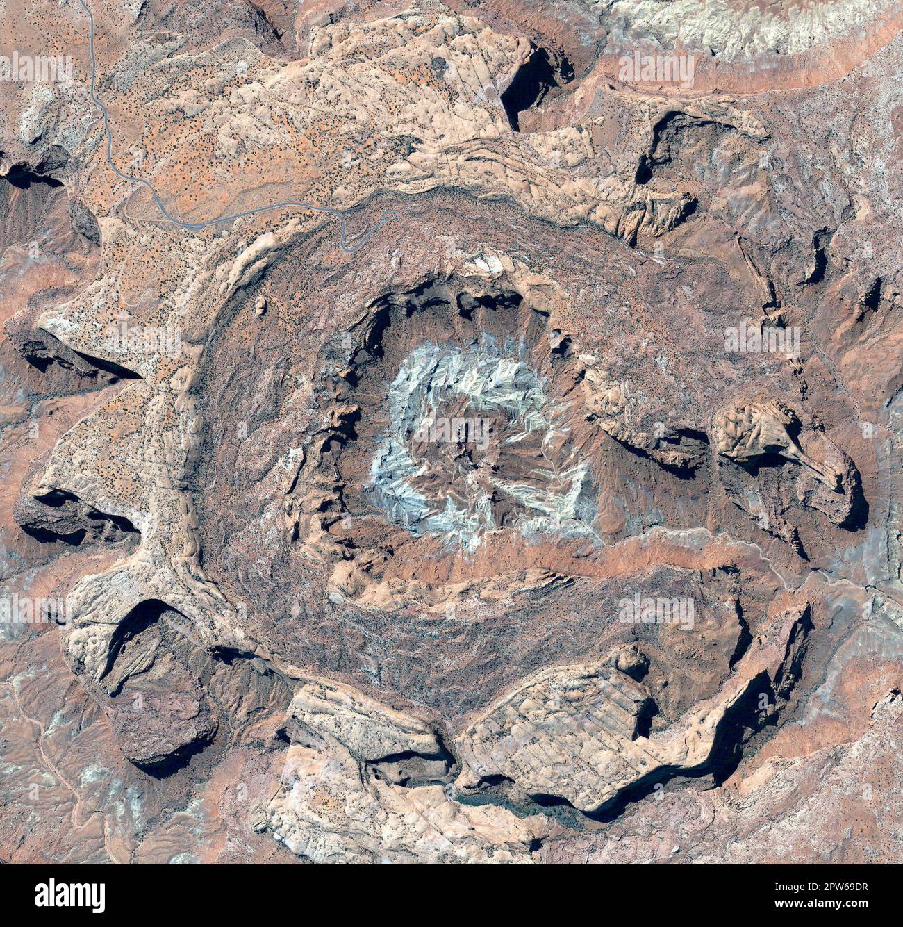 Upheaval Crater Utah April20 2003. Stock Photo