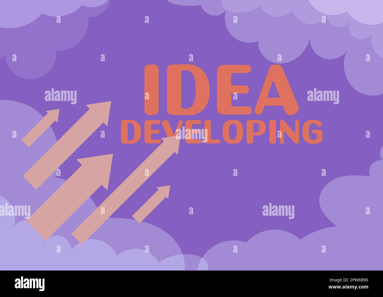Sign displaying Idea Developing, Business approach innovating the ...