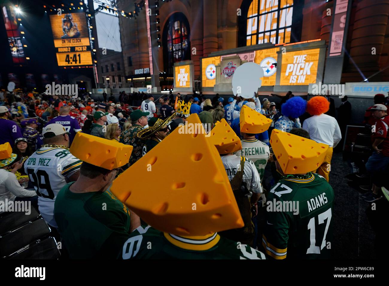 Green Bay Packers Fans Watch During The Second Round Of The Nfl Football Draft Friday April 28