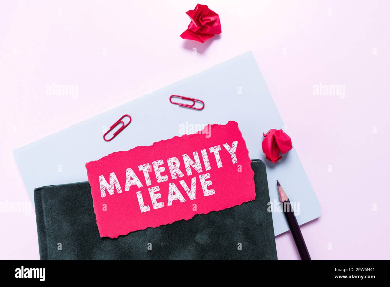 Conceptual caption Maternity Leave, Conceptual photo the leave of