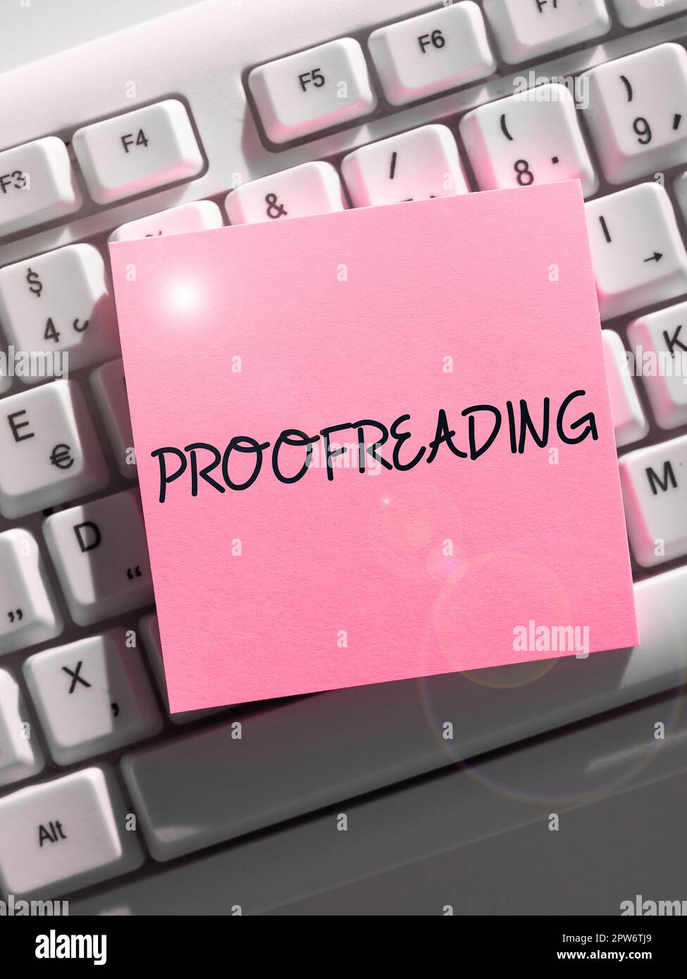 Sign displaying Proofreading, Concept meaning act of reading and marking spelling, grammar and syntax mistakes Stock Photo