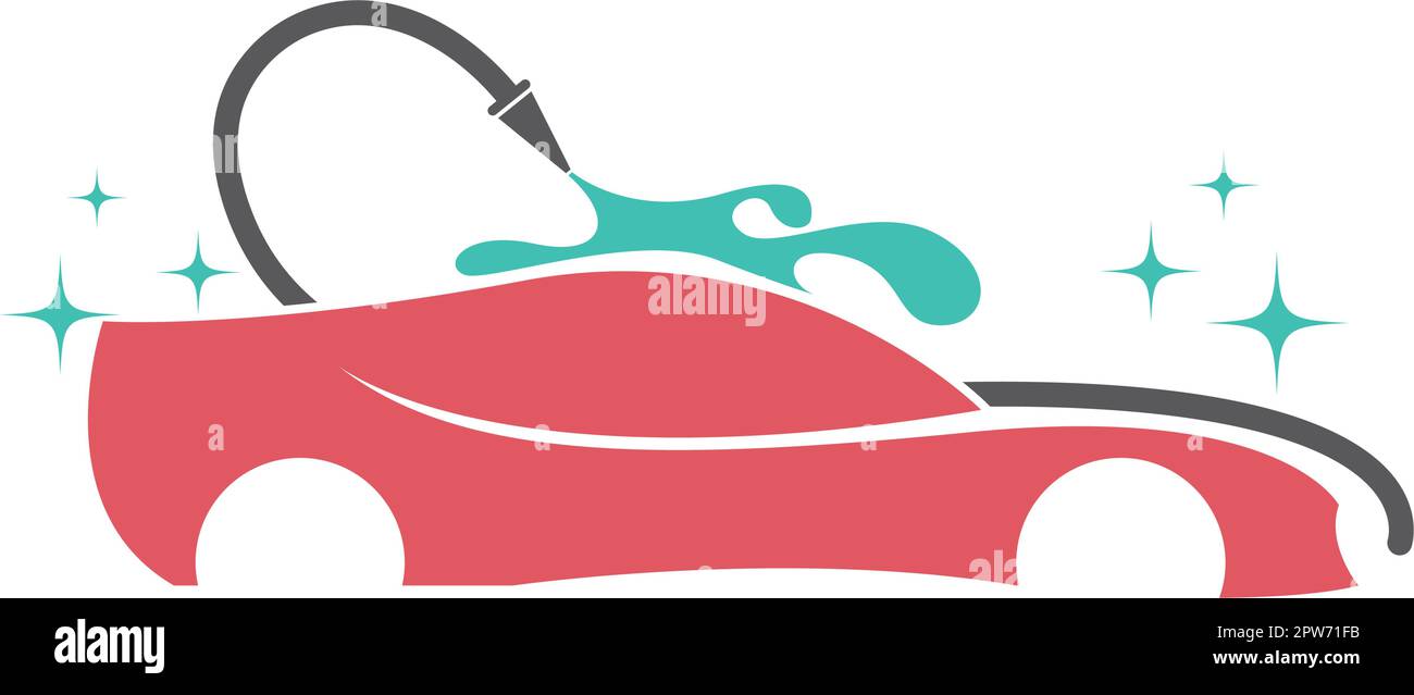 Car wash service logo icon design Stock Vector