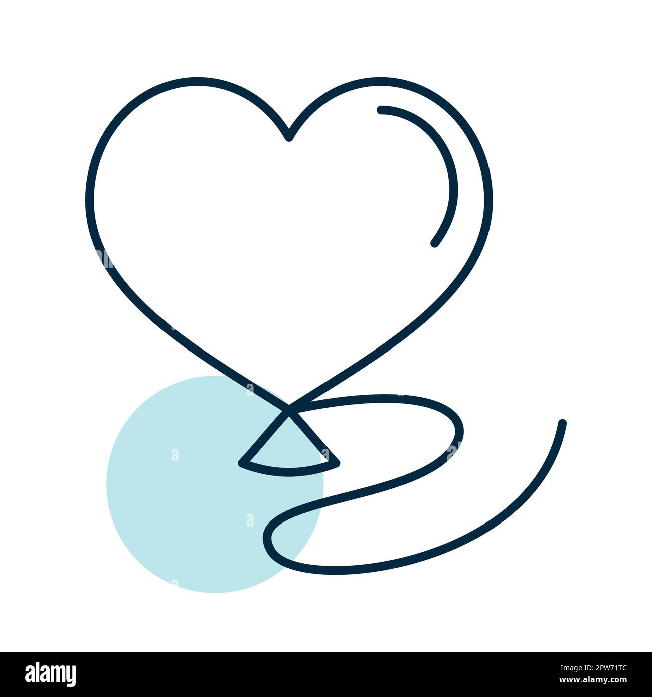 Balloon in the form of heart vector icon Stock Vector Image & Art - Alamy
