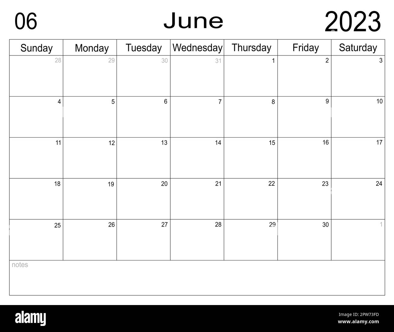 To do list for month empty cells of planner planner for june 2023