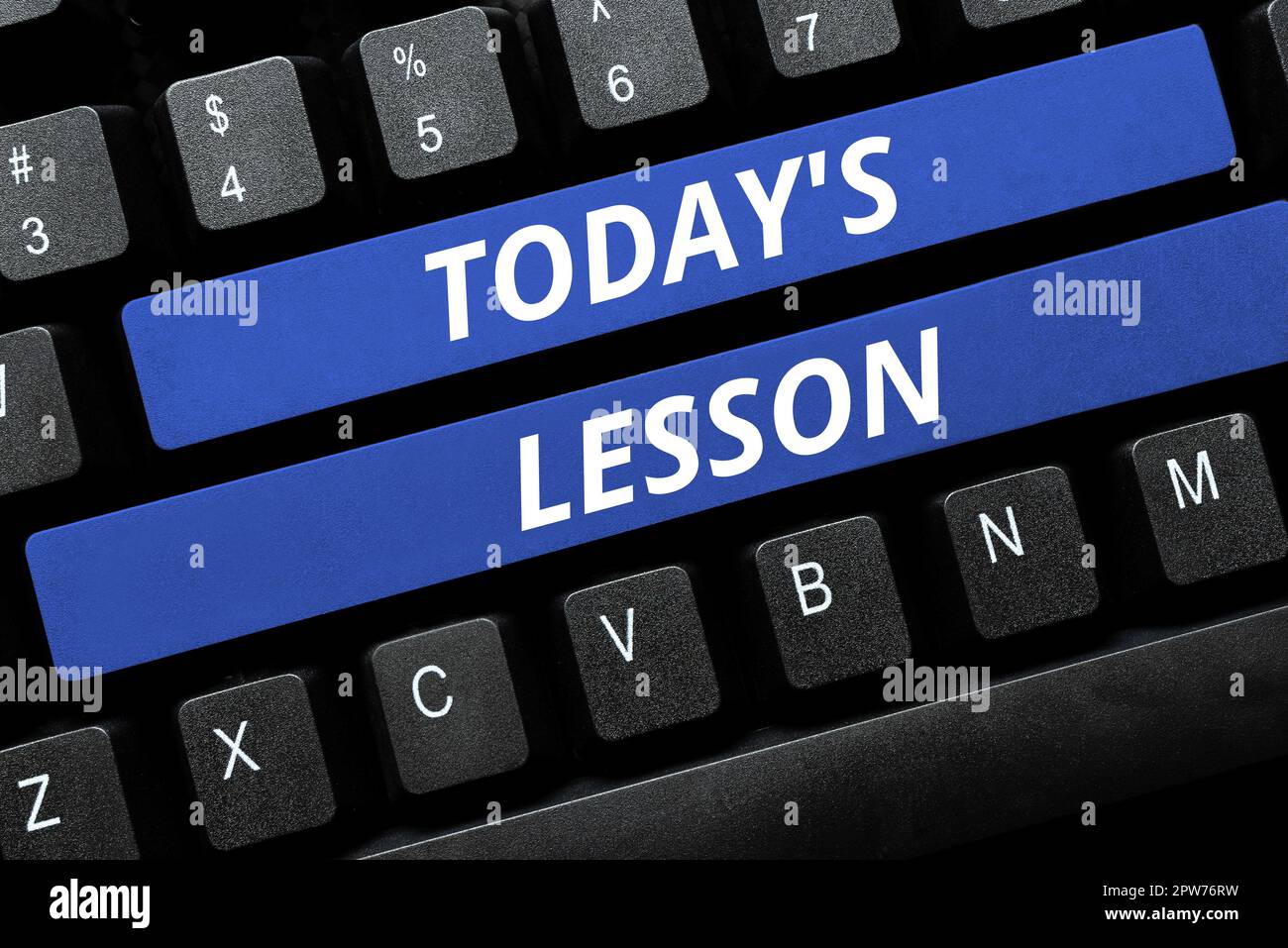 Handwriting text Today's Lesson, Conceptual photo ask assigned for individual study Something to be learned Stock Photo