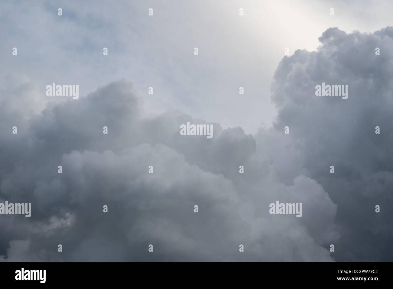 Large dark clouds in the gray sky Stock Photo - Alamy