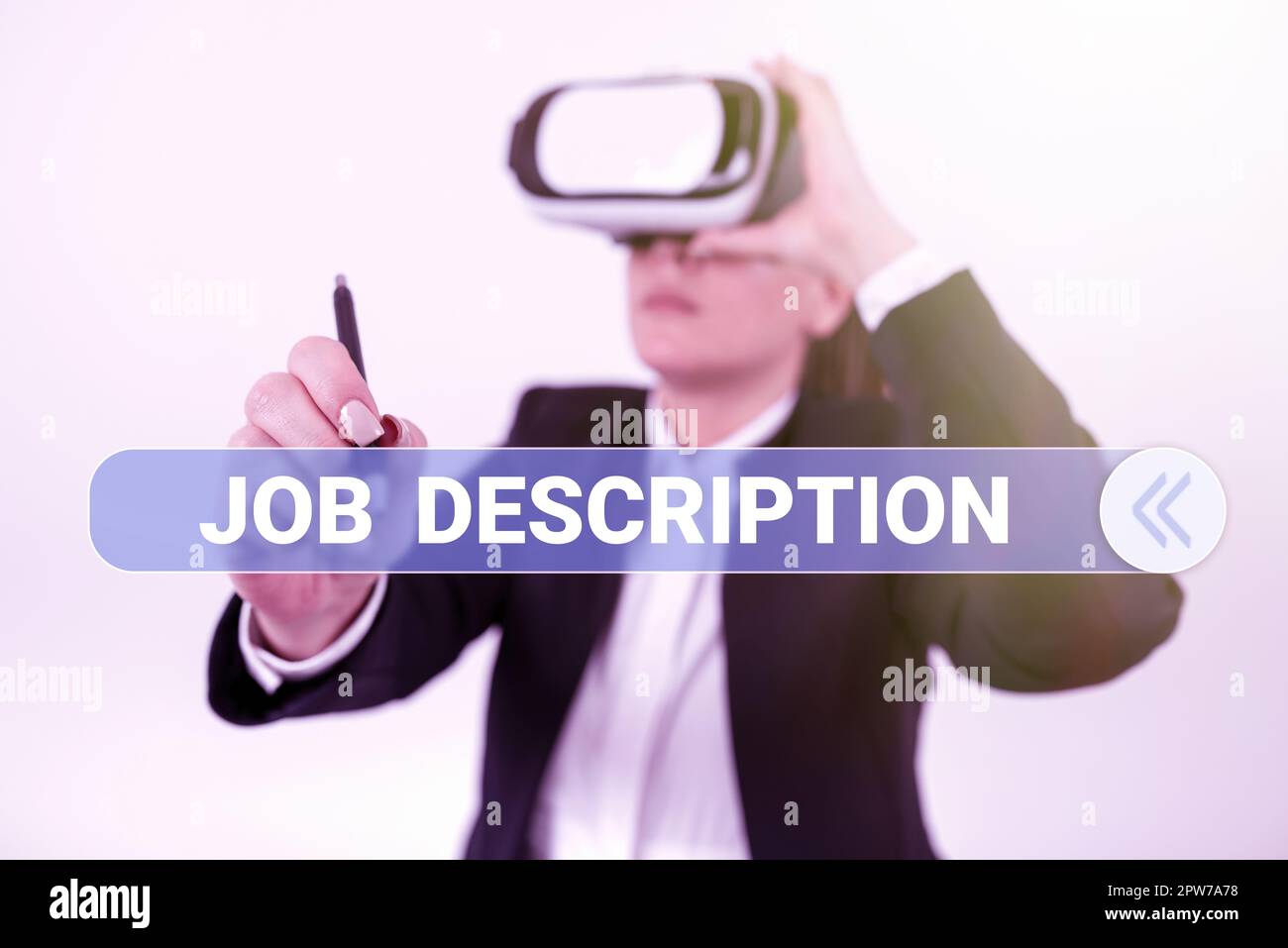 Writing displaying text Job Description, Internet Concept A document ...