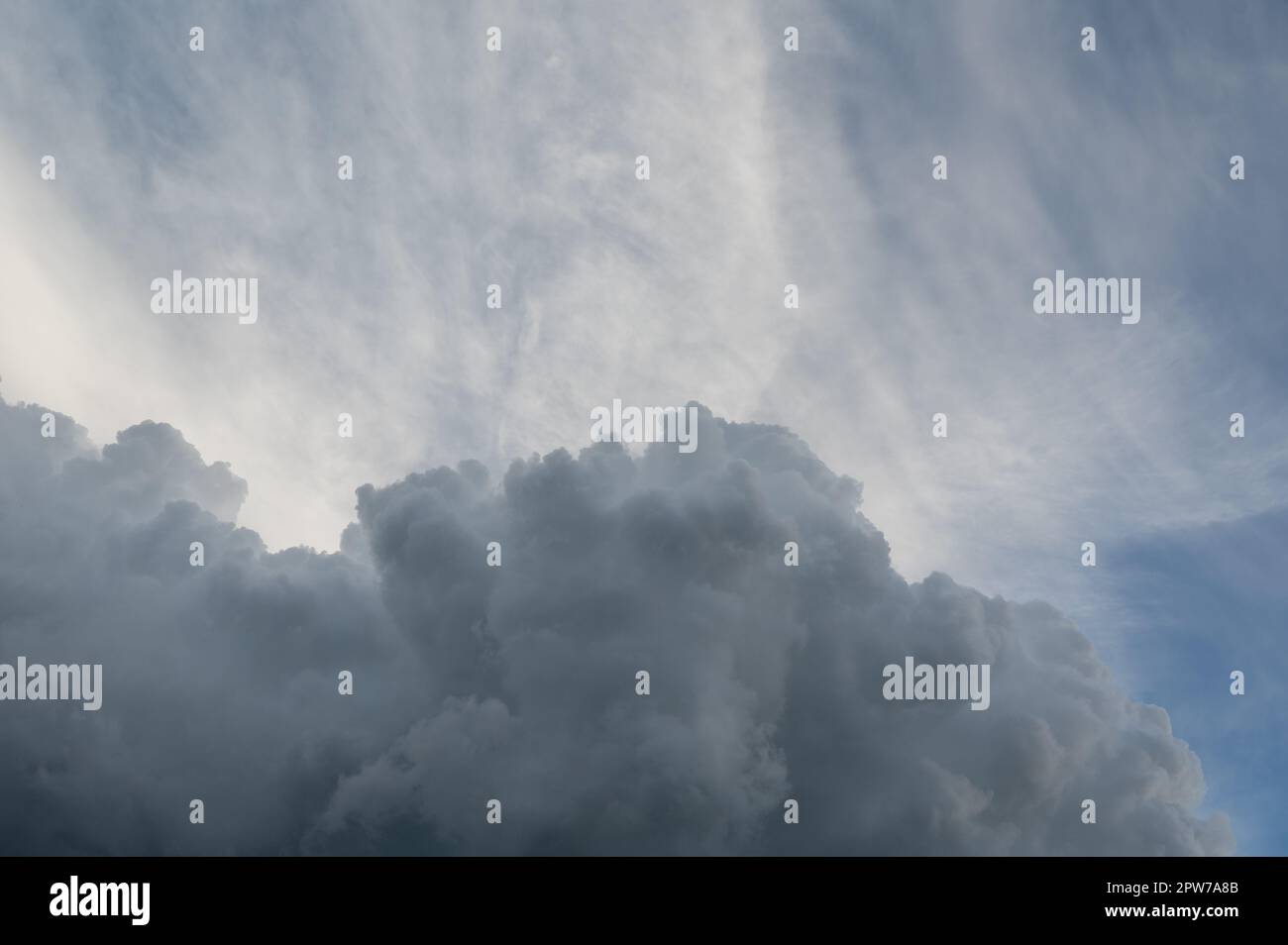 Large dark clouds in the gray sky Stock Photo - Alamy