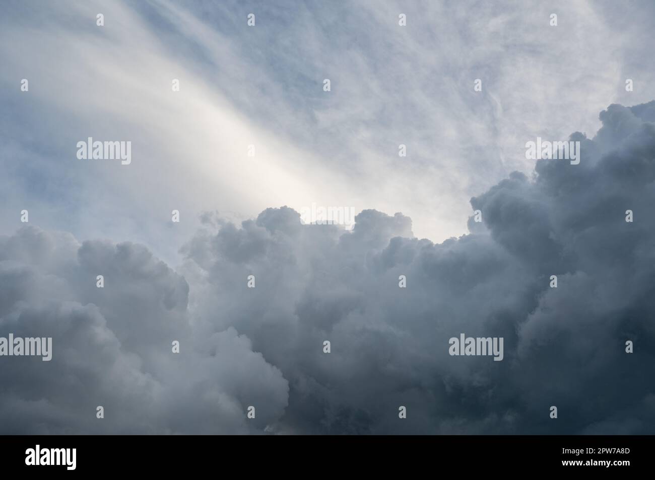 Large dark clouds in the gray sky Stock Photo - Alamy