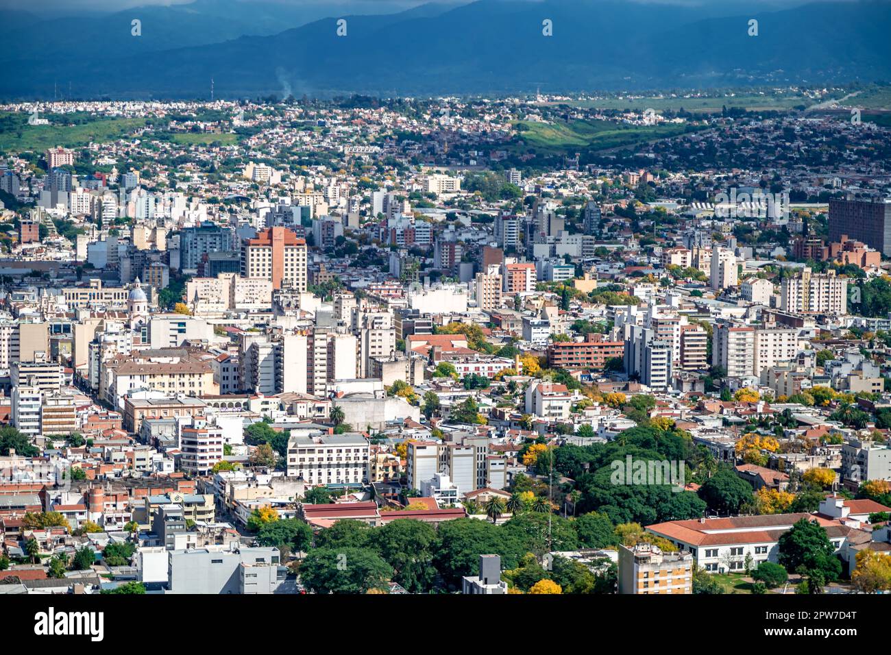 panorama of the Argentinian city of Salta in South America Stock Photo ...