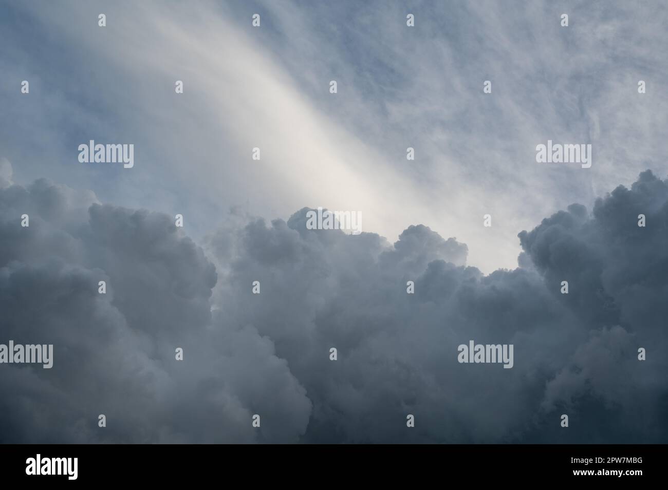 Large dark clouds in the gray sky Stock Photo - Alamy