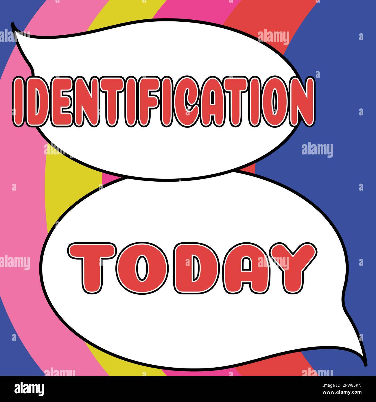 Hand writing sign Identification, Business idea an action or procedure