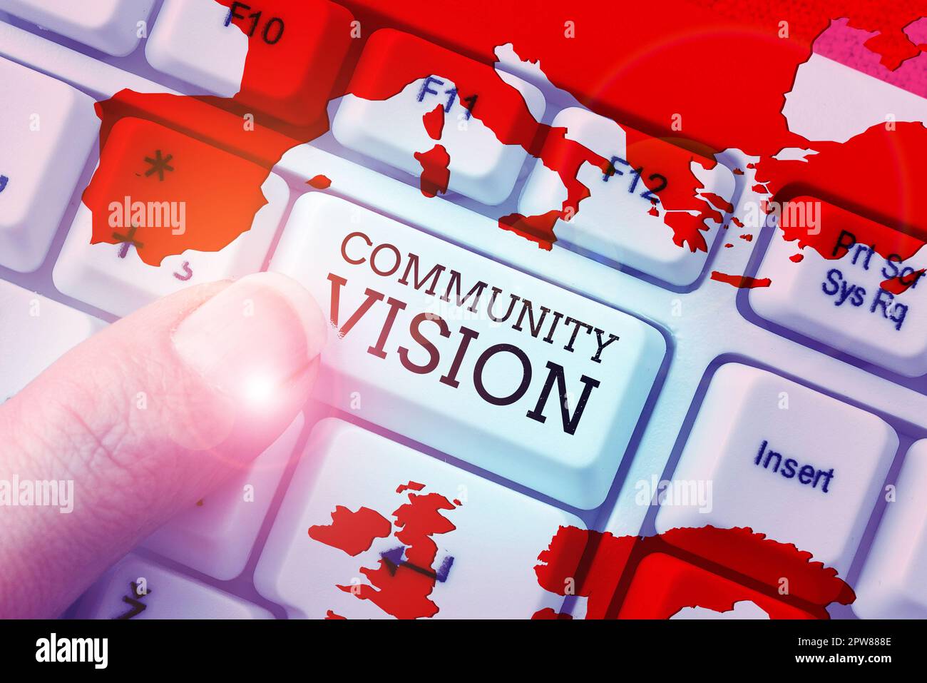 Conceptual caption Community Vision, Business idea Neighborhood ...