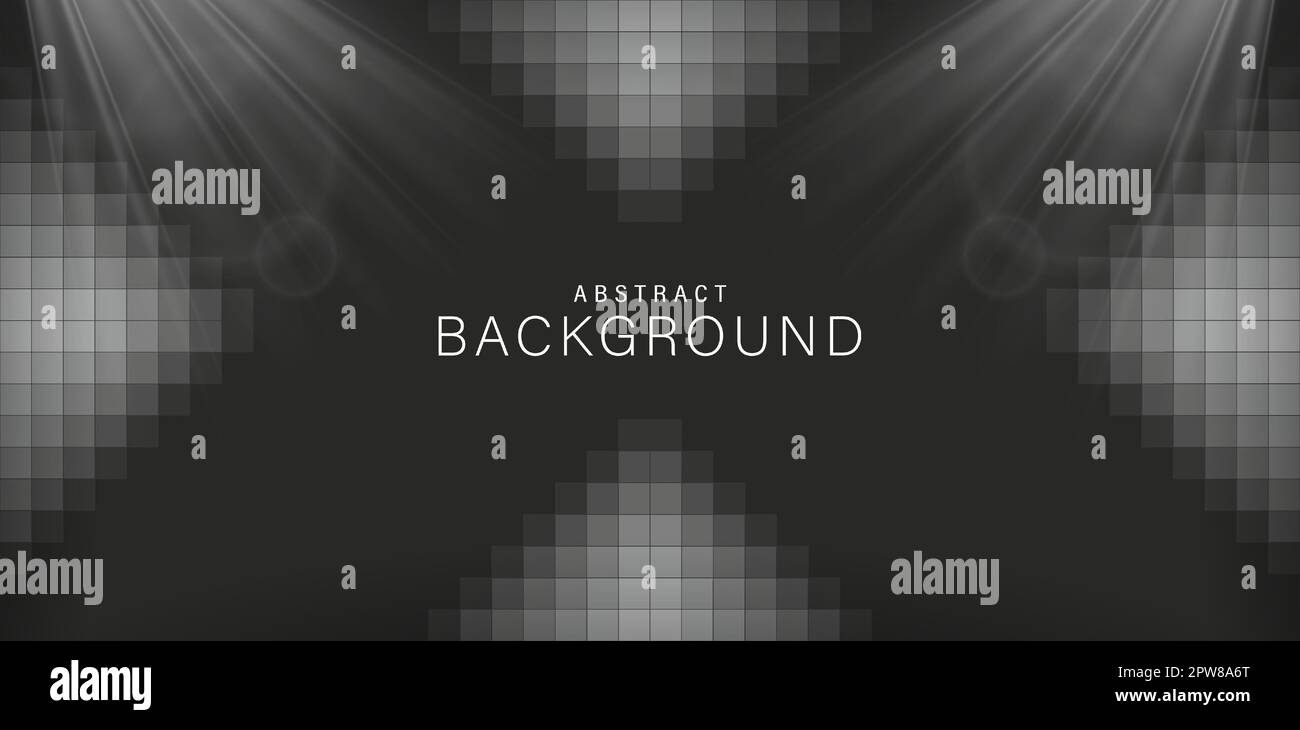 illustration Black and white abstracted backgrounds with spotlights for
