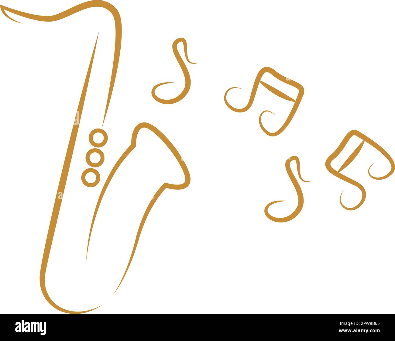 Saxophone logo icon design Stock Vector Image & Art Alamy