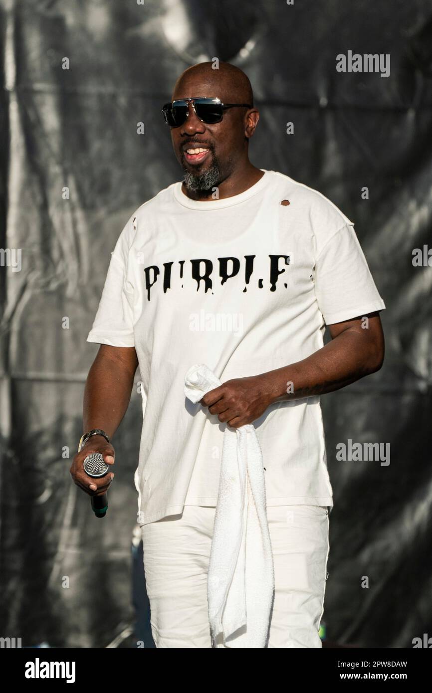 Inspectah Deck of Wu-Tang Clan performs at the 2023 New Orleans Jazz