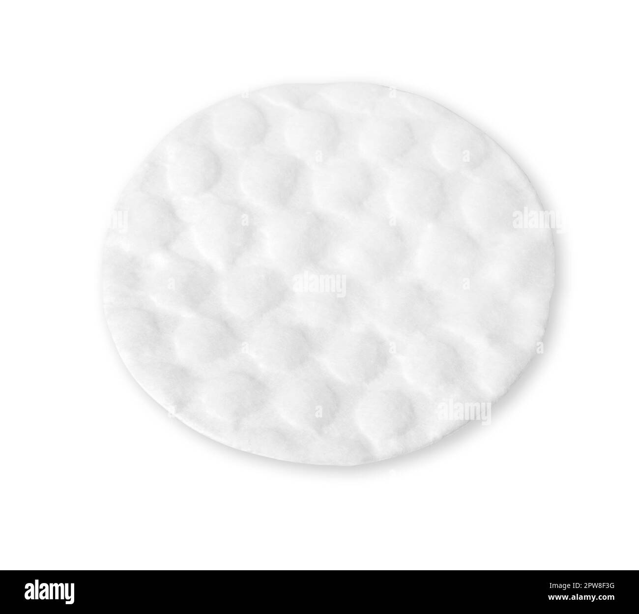cotton pad on white background with clipping path Stock Photo