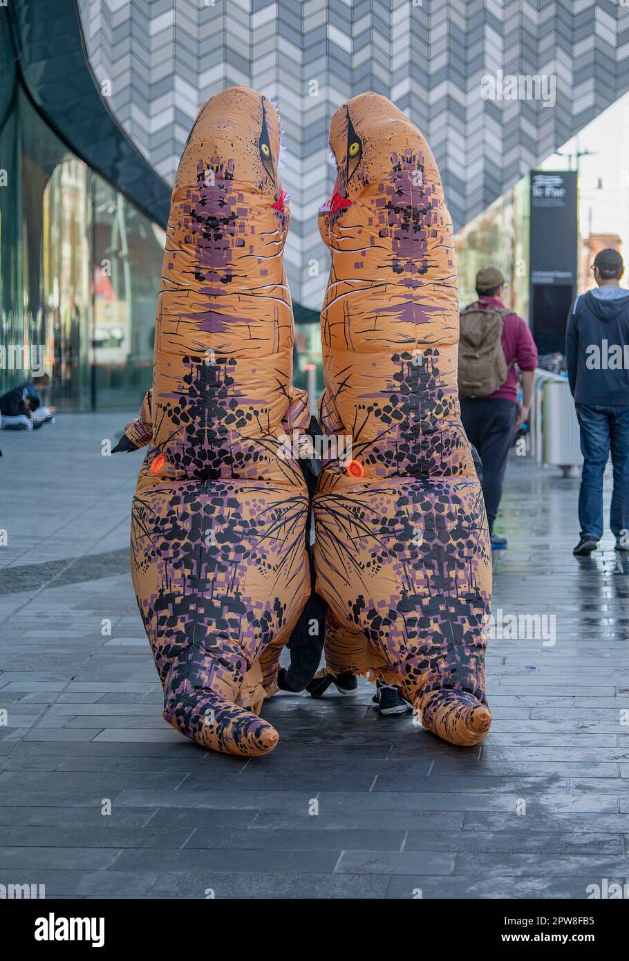 Christchurch, New Zealand. 29th Apr, 2023. Fans in costumes attend the